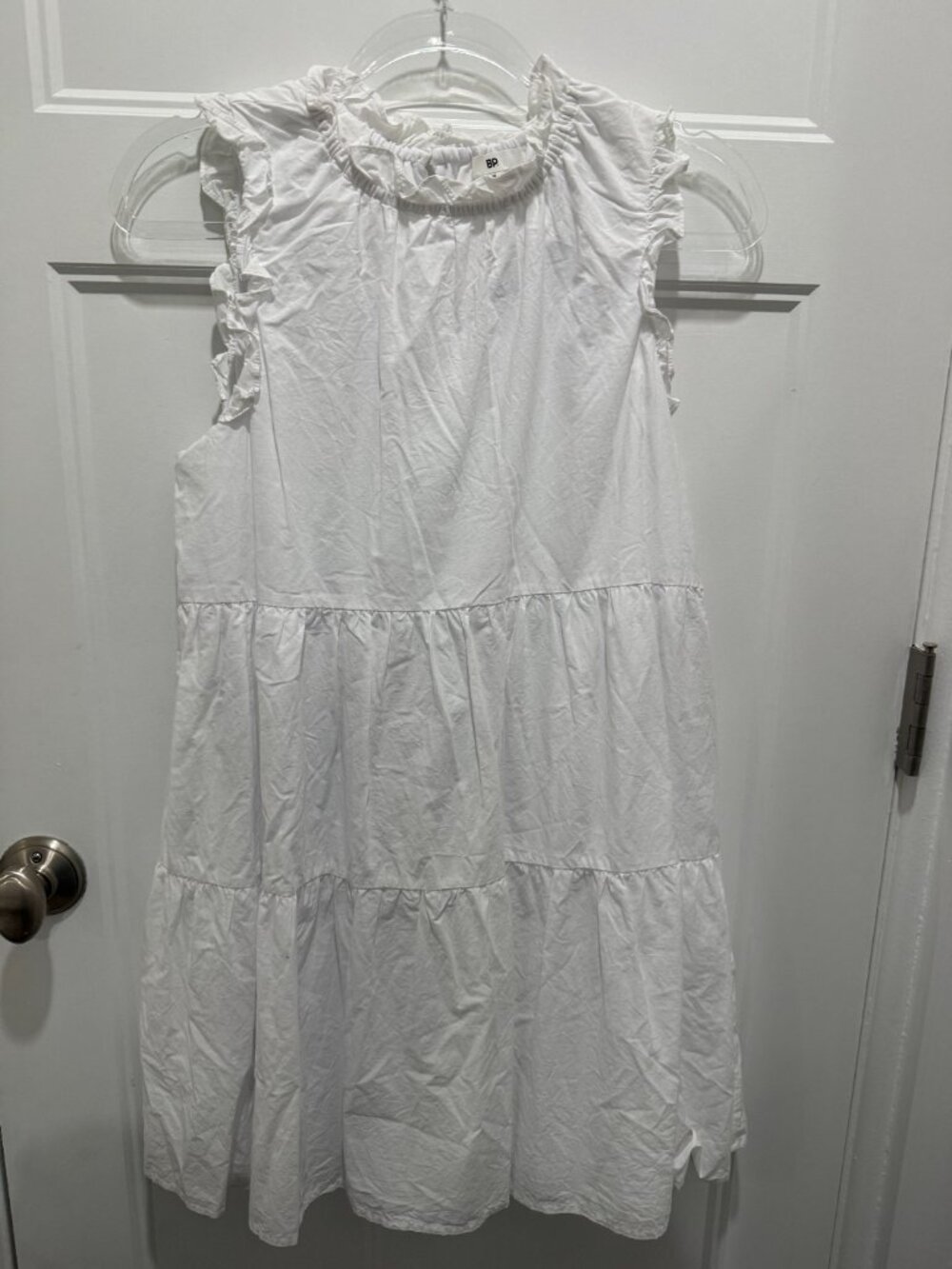 White Halter Mini Dress – Size Medium